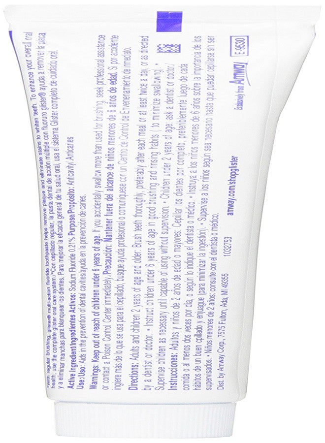 جليستر معجون أسنان جليستر متعدد الفوائد بالفلورايد (191 غرام، 6.75 أونصة) عبوة من 3 قطع - Image 2